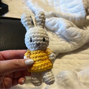 Miffy keychain crochet bag charm